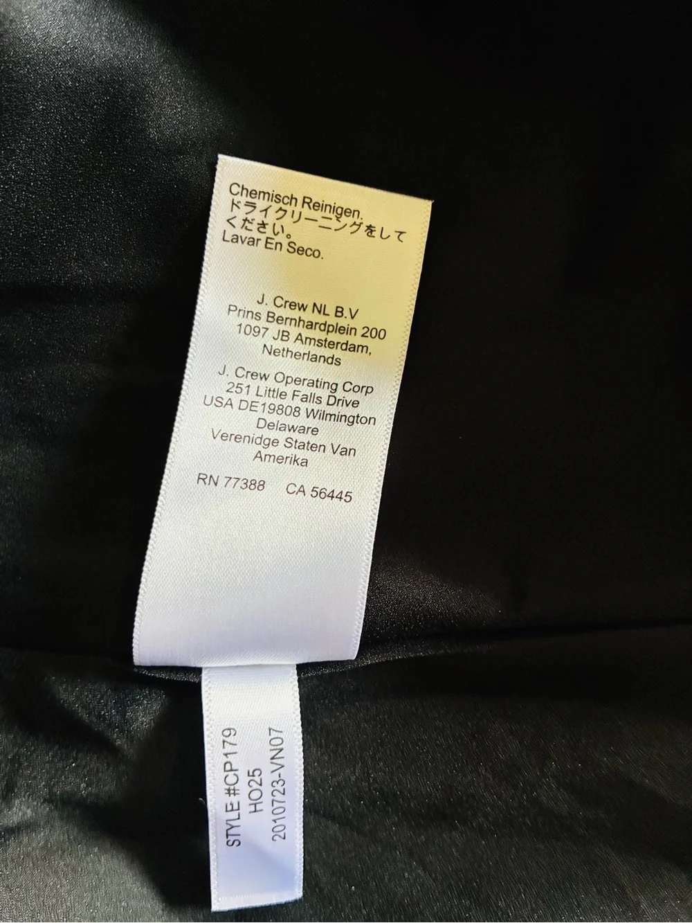 J. Crew Black. Elegant and chic Long-Sleeve Jacket Dress.6.NWT.